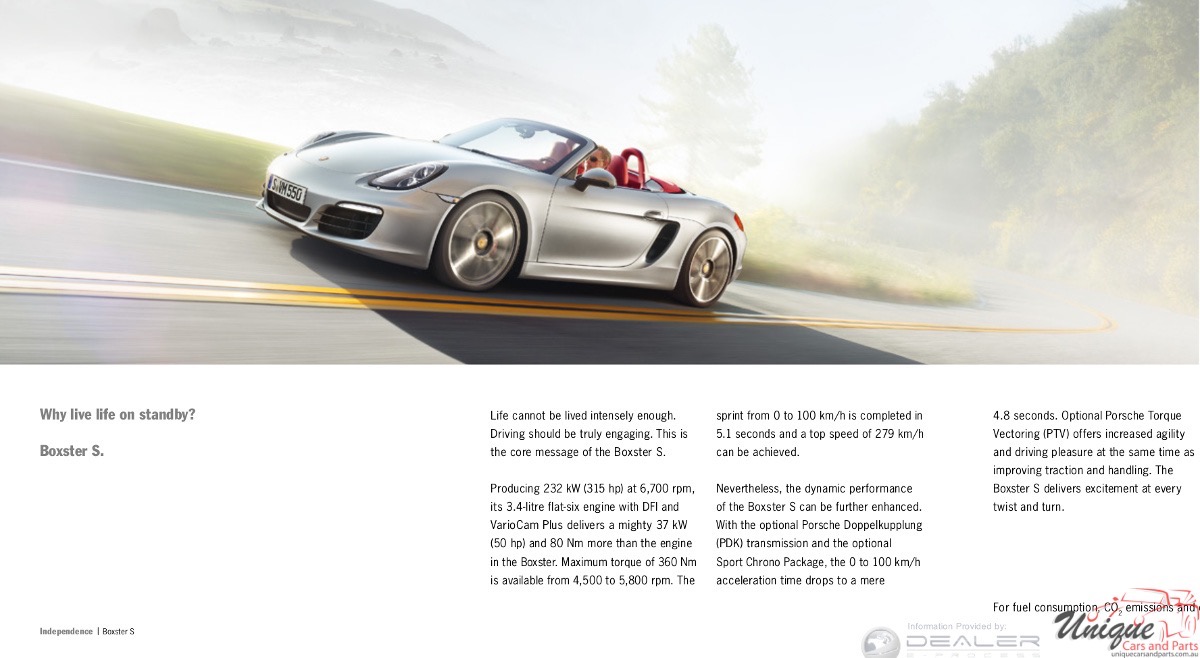 2014 Porsche Boxster Brochure Page 15